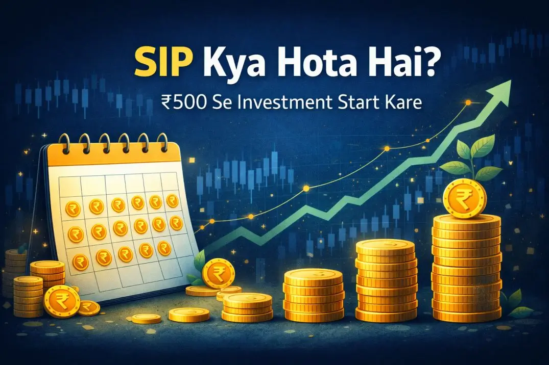 SIP Kya Hota Hai – monthly investment compounding growth illustration
